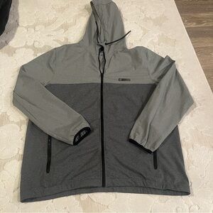 American Eagle Outfitters Two-Tone Gray Windbreaker